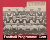 Burnley Football Club Multi Autographed Signed Team Picture 1958 – 1959