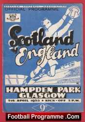 Scotland v England 1952 – Old Scottish Football Programmes