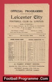 Leicester City v Nottingham Forest 1948 – 1940s Programmes