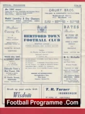 Hertford Town v Stevenage 1954 – Herts Charity Cup