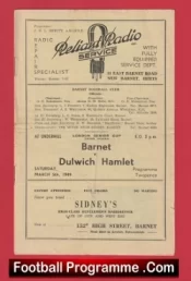 Barnet v Dulwich Hamlet 1949 – London Senior Cup