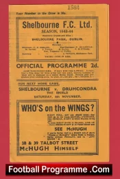 Shelbourne v Drumcondra 1943 – War Time Issue Ireland