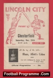 Lincoln City v Chesterfield 1948 – 1940s
