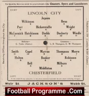Lincoln City v Chesterfield 1948 – 1940s