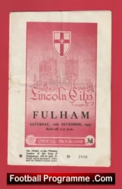Lincoln City v Fulham 1955 – 1950s