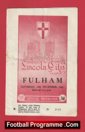 Lincoln City v Fulham 1955 – 1950s