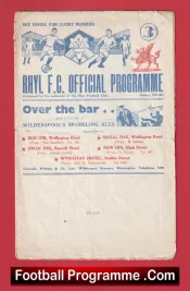 Rhyl v Port Vale 1951 – Cheshire League
