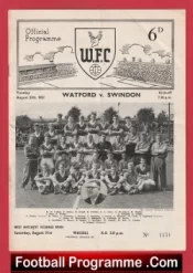 Watford v Swindon Town 1957