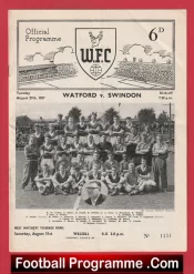 Watford v Swindon Town 1957