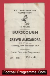 Burscough v Crewe Alexandra 1959