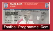 England v Wales 2004 – Match Ticket Directors Box Man Utd