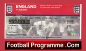 England v Austria 2005 – Match Ticket Directors Box Man Utd