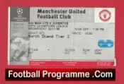 Manchester United v Juventus 1996 – Match Ticket