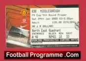 Manchester United v Middlesbrough 2005 – FA Cup Match Ticket