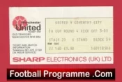Manchester United v Coventry City 1979 – FA Cup Football Ticket