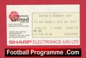 Manchester United v Coventry City 1979 – FA Cup Football Ticket
