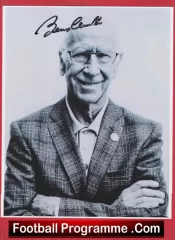 Manchester United England Bobby Charlton Autograph Signed Picture