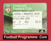 Liverpool v Manchester United 2009 – Football Match Ticket