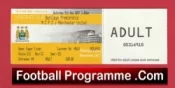 Manchester City v Manchester United 2007 – Football Ticket
