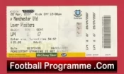 Everton v Manchester United 2007 – Match Ticket