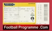 Everton v Manchester United 2012 – Football Ticket
