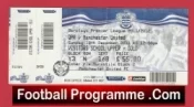 Queens Park Rangers v Manchester United 2011 – Football Ticket QPR