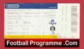 Everton v Manchester United 2010 – Football Ticket