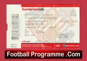 Sunderland v Manchester United 2010 – Football Ticket