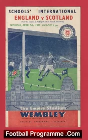 England v Scotland 1952 – School Boys Duncan Edwards Schoolboy