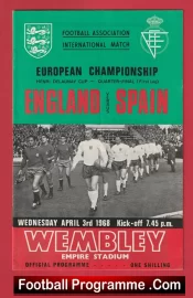 England v Spain 1968 + Bobby Charlton