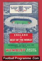 England v Rest Of The World 1963 –  Bobby Charlton + Eusebio