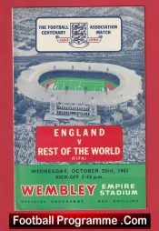 England v Rest Of The World 1963 –  Bobby Charlton + Eusebio