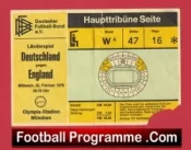Germany v England 1978 – Football Ticket Deutschland