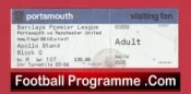 Portsmouth v Manchester United 2008 – Football Ticket