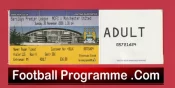 Manchester City v Manchester United 2008 – Man City Football Ticket