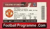 Manchester United v Juventus 2008 – Ticket Pre Season Friendly