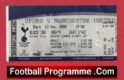 Tottenham Hotspur v Manchester United 2008 – Match Ticket