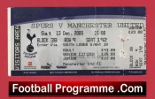 Tottenham Hotspur v Manchester United 2008 – Match Ticket
