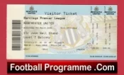 Newcastle United v Manchester United 2009 – Match Ticket