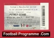 Fulham v Manchester United 2009 – FA Cup Match Ticket