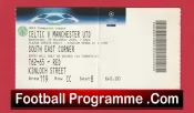 Glasgow Celtic v Manchester United 2008 – Champions League Ticket