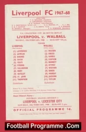 Liverpool v Walsall 1968 – FA Cup Replay