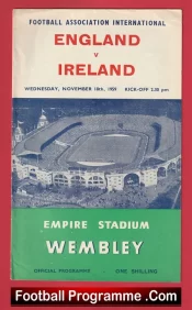 England v Ireland 1959 – Football Programmes