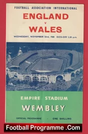 England v Wales 1960 – Football Programme