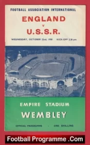 England v Russia 1958 – Bobby Charlton + Tom Finney