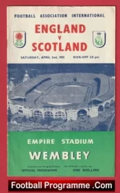 England v Scotland 1955 – Wembley London