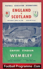 England v Scotland 1955 – Wembley London