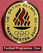 Manchester Olympic Bid Metal Badge 2000 – Oylmpic Games