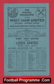 West Ham United v Leeds United 1948 – 1940s