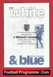 Tranmere Rovers v Milwall 1998 –  Womens Football